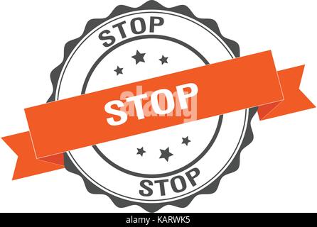 Stop Stempel Abbildung Stock Vektor