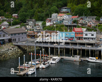 Der Hafen, Ketchikan, Alaska, USA. Stockfoto