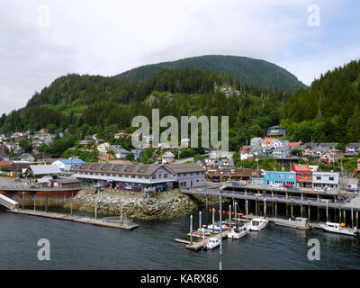 Der Hafen, Ketchikan, Alaska, USA. Stockfoto