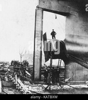 Das Great Eastern Stern post Schraube von Robert Howlett 1857 fotografiert. Stockfoto