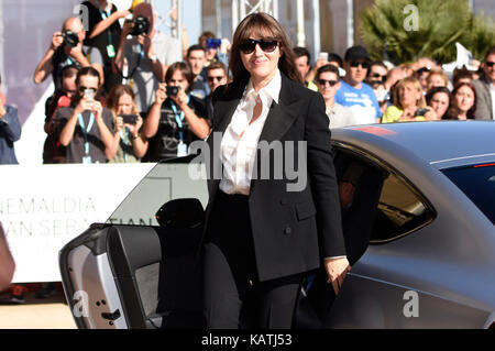 San Sebastian, Spanien. September 2017. Monica Belucci wird beim 65. San Sebastian Film Festival am 27. September 2017 in San Sebastian, Spanien, gesehen. Quelle: Geisler-Fotopress/Alamy Live News Stockfoto