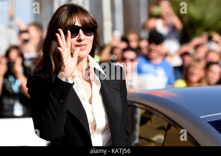 San Sebastian, Spanien. September 2017. Monica Belucci wird beim 65. San Sebastian Film Festival am 27. September 2017 in San Sebastian, Spanien, gesehen. Quelle: Geisler-Fotopress/Alamy Live News Stockfoto