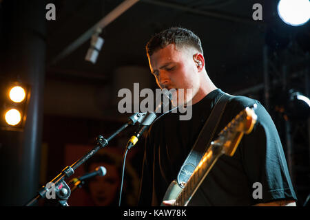 Der norwegische Sänger, Songwriter und Musiker Gundelach führt an der Norwegischen Musik Festival Trondheim Aufruf 2016 leben. Norwegen, 06/02 2016. Stockfoto