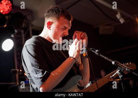 Der norwegische Sänger, Songwriter und Musiker Gundelach führt an der Norwegischen Musik Festival Trondheim Aufruf 2016 leben. Norwegen, 06/02 2016. Stockfoto