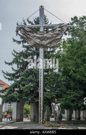 Ungarn, Mohacs, Krieger Denkmal für 1526 Schlacht Stockfoto