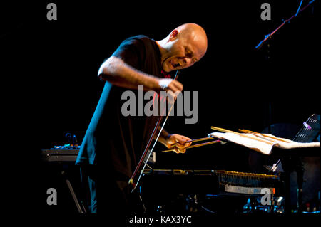 Französische Progressive Rock Band Magma live am 26. Zappanale in Bad Doberan, Deutschland, 2015 Juli 17. Stockfoto