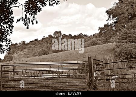 Wiliam Docherty ging ich um twechar. Was ist ein kleines Bergbau Dorf im East Dunbartonshire in Schottland. Stockfoto