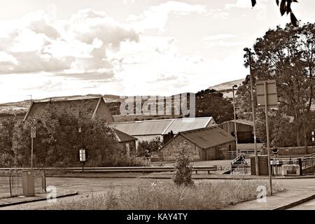 Wiliam Docherty ging ich um twechar. Was ist ein kleines Bergbau Dorf im East Dunbartonshire in Schottland. Stockfoto