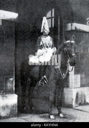 1932 Der König oder die Königin Horse Guards' Man', Sentry auf Horse Guards Parade Eingang Arch London Stockfoto