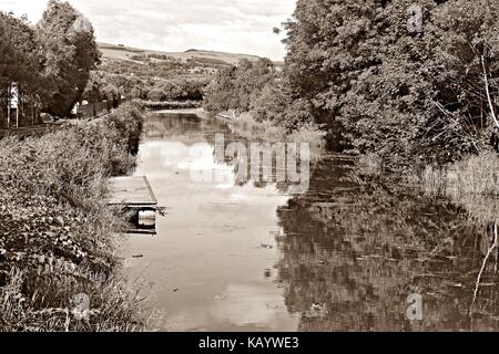 Wiliam Docherty ging ich um twechar. Was ist ein kleines Bergbau Dorf im East Dunbartonshire in Schottland. Stockfoto