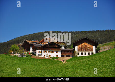 Italien, Südtirol, Villnössstal, St. Magdalena, Berghof, Stockfoto