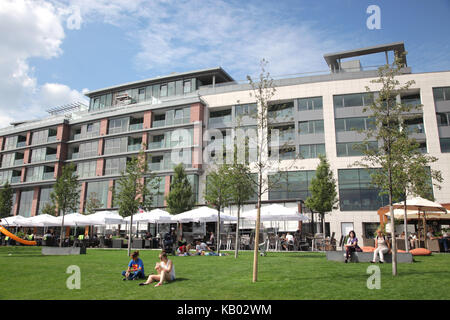 Einkaufszentrum Eurovea Bratislava, Slowakei, Stockfoto