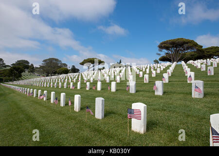 Fort Rosecrans National Cemetery, San Diego, Kalifornien, USA Stockfoto