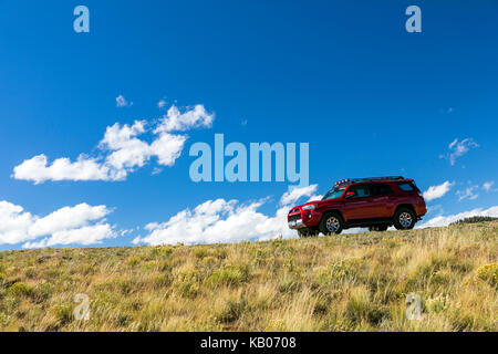 2014 Toyota 4Runner Trail Premium auf rauen Allradantrieb 4WD-Road, Central Colorado, USA Stockfoto