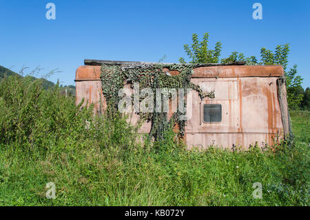 Schäbig trailer House Stockfoto