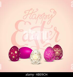 Happy Easter-Schriftzug Stock Vektor