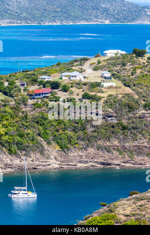 Antigua. Blick auf den Atlantik von Block House, einem kolonialen Britischen Fort. Stockfoto