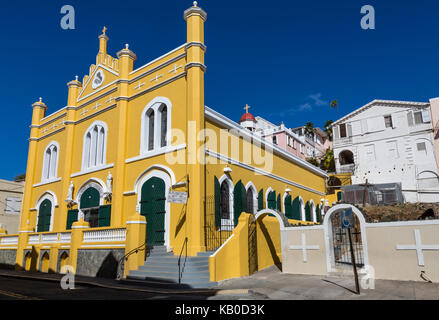 Charlotte Amalie, St. Thomas, U.S. Virgin Islands. Die Heiligen Petrus und Paulus katholische Kathedrale. Stockfoto