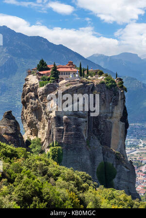 Das Kloster von Ayias Triadhos (Ayia Triada), Meteora Klöster, Kalambaka, Griechenland Stockfoto