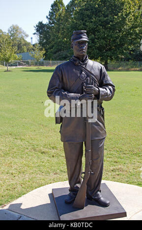Statue von Schwarzer Soldaten Stockfoto