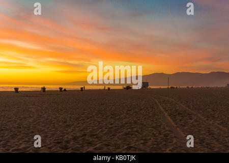 Sonnenuntergang in Venice Beach, Kalifornien, dass ich tun kann, ist, die gehen likeWhat sind Sie müssen sicherstellen, dass die Stockfoto