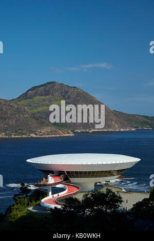 Nitreói Museum für zeitgenössische Kunst, Niteroi, Rio de Janeiro, Brasilien, Südamerika Stockfoto