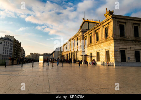 Bahnhofsgebäude Gare de Marseille-Saint-Charles, Marseille, Frankreich Stockfoto