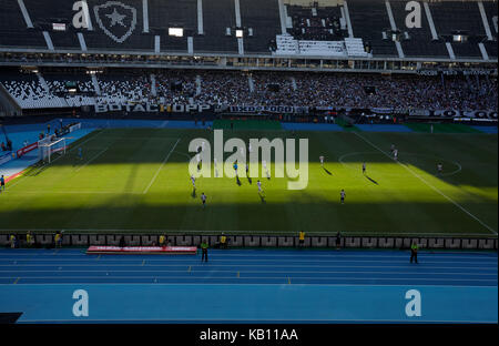 Rio Club Fußballfinale zwischen Botafogo und Vasco da Gama in Estádio Olímpico Nilton Santos, Rio de Janeiro, Brasilien, Südamerika Stockfoto