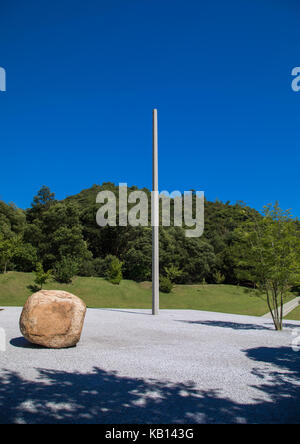 Lee Ufan Museum, entworfen von Tadao Ando, Seto Binnenmeer, Naoshima, Japan Stockfoto