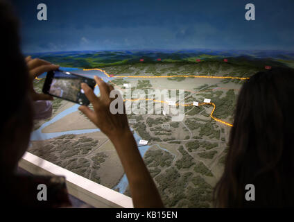 Dritte infiltration Tunnel Mock-up,Hwanghae Province, Panmunjom, Südkorea Stockfoto