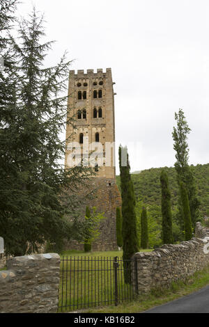Abbaye de Saint-Michel-de-Cuxa, Codalet, Pyrénées-Orientales Stockfoto