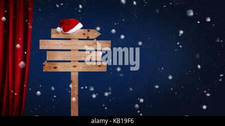 roter Vorhang oder Gardinen auf Bühne Hintergrund Stockfoto