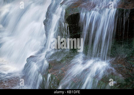 Detail der Cascade in Shays beim Blackwater Falls State Park in West Virginia Stockfoto