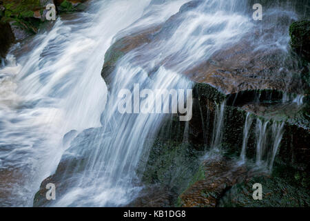 Detail der Cascade in Shays beim Blackwater Falls State Park in West Virginia Stockfoto