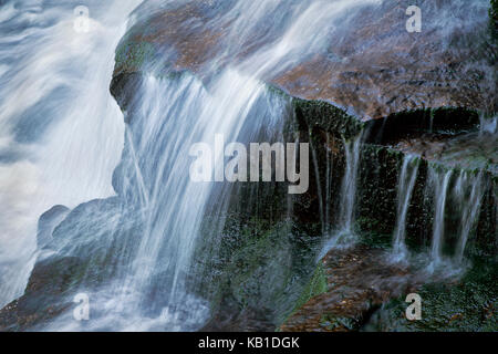 Detail der Cascade in Shays beim Blackwater Falls State Park in West Virginia Stockfoto