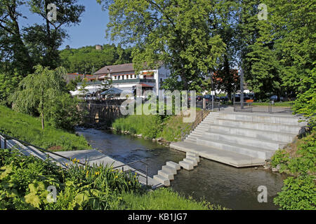 Deutschland, Hessen, Bad Soden-Salmünster, Kurpark, Arena im Salz, altes Kurhaus, Stockfoto