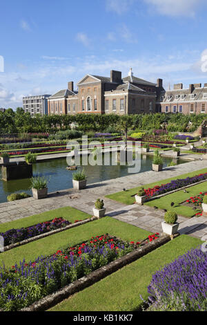 England, London, Kensington, Kensington kochen Zahn, Kensington Palace, der versunkenen Wachen, Stockfoto