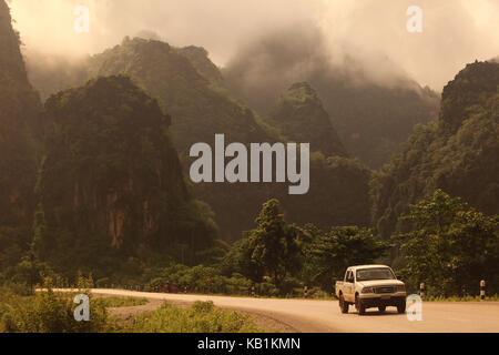 Asien, Südostasien, Laos, zentral Laos, tha khaek, Straße 12, wird die Schleife, khammuan, mahaxai, Stockfoto