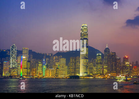 Blick auf Hong Kong Island, Hong Kong, Stockfoto