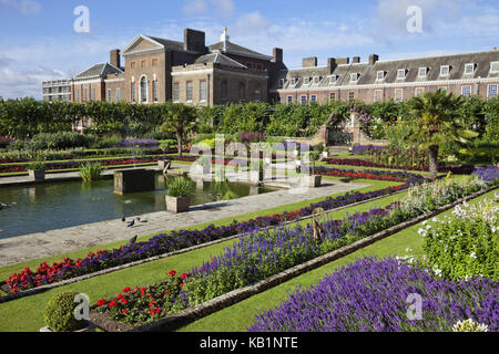 England, London, Kensington, Kensington kochen Zahn, Kensington Palace, der Versunkenen wachen, Stockfoto