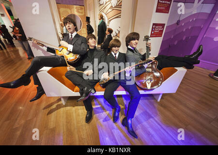 England, London, Madame Tussauds Wachsfiguren, die Beatles, Stockfoto