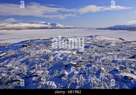 Schweden,Schweden, Lappland, See Torneträsk, Stockfoto