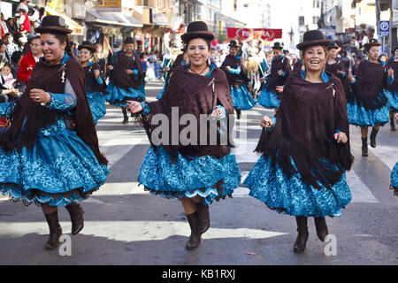 Bolivien, La Paz, Fiesta del Gran Poder, Stockfoto