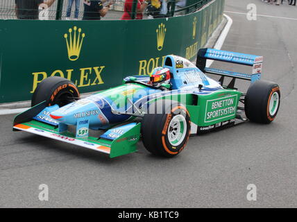 Belgischen Formel Eins Grand Prix - Race Day Mit: Michael Schumacher Wo: SPA-FRANCORCHAMPS, Ardennen, Belgien Wann: 27 Aug 2017 Quelle: ATP/WENN.com Stockfoto