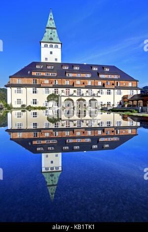 Deutschland, Bayern, Oberbayern, Werdenfelser Land (Region), Schloss Elmau, Hotel, Stockfoto