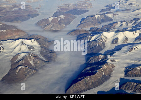Nordamerika, Kanada, nordkanada, Nunavut, Ellesmere Island, Gletscher, Berge, Eis Landschaft, Stockfoto