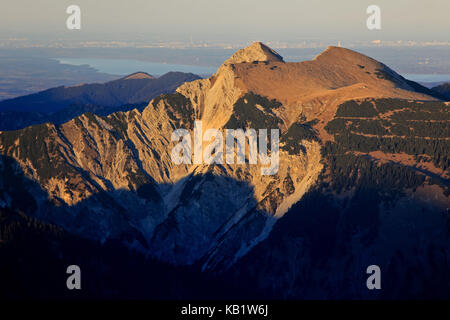 Österreich, Tirol, ausserfern, Ammergauer Alpen, upsspitze, kreuzspitze, Starnberger See, München, Stockfoto
