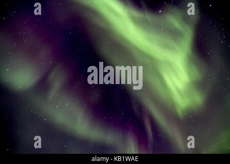 Schweden, Lappland, Abisko Nationalpark, Aurora borealis, Aurora borealis, Stockfoto