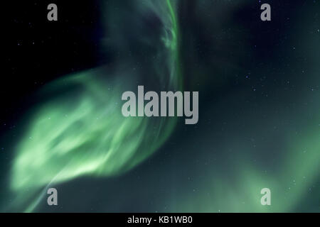 Schweden, Lappland, Abisko Nationalpark, Aurora borealis, Aurora borealis, Stockfoto