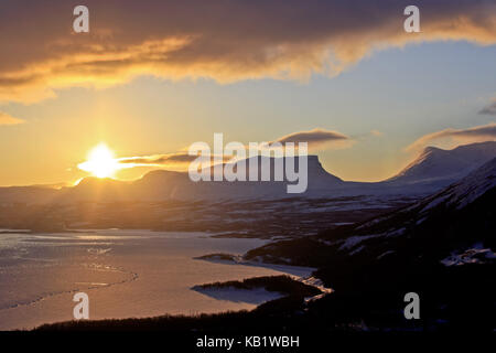 Schweden,Schweden, Lappland, See Torneträsk, Laporten, Lappen Tor, Abisko Nationalpark, Stockfoto